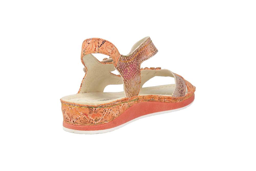 Laura Vita Sandalen in Übergrößen Mehrfarbig BRCUELO 81 Orange große Damenschuhe Letzter Tag