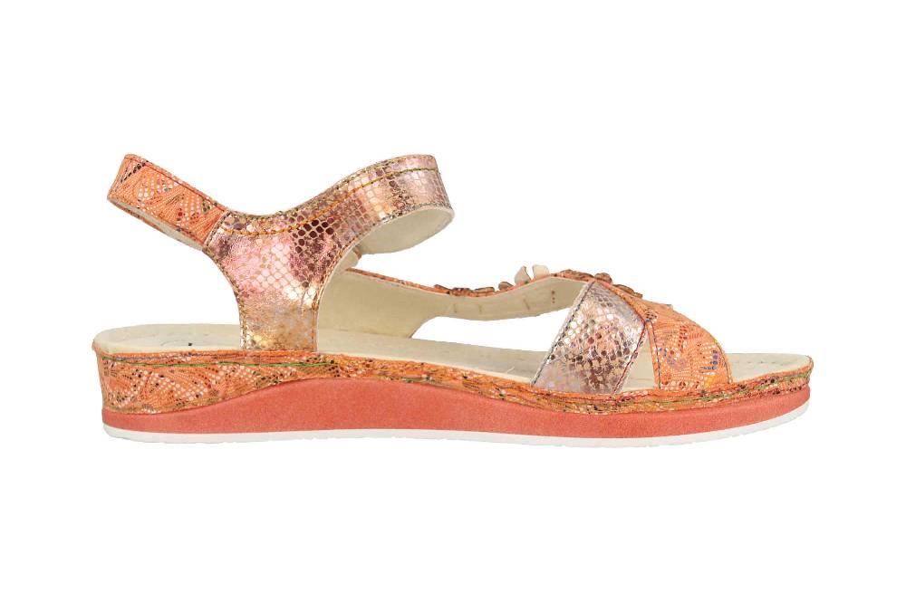 Laura Vita Sandalen in Übergrößen Mehrfarbig BRCUELO 81 Orange große Damenschuhe Letzter Tag