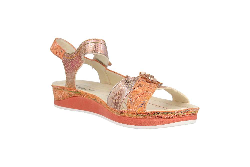 Laura Vita Sandalen in Übergrößen Mehrfarbig BRCUELO 81 Orange große Damenschuhe Letzter Tag