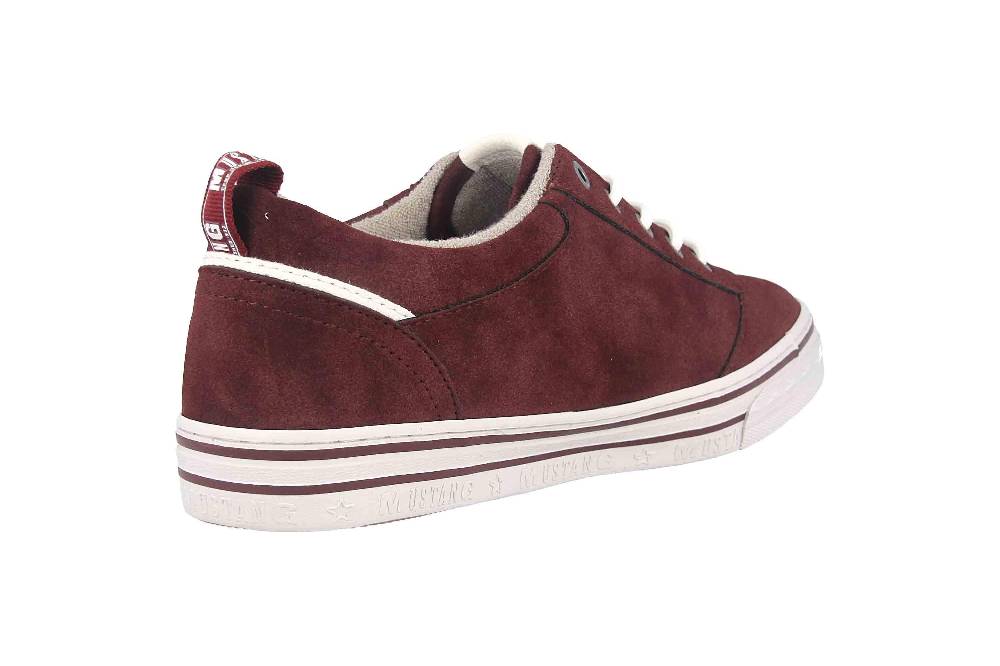 Mustang Shoes Sneaker in Übergrößen Bordeaux 1354-312-55 große Damenschuhe Kostenloser Versand international