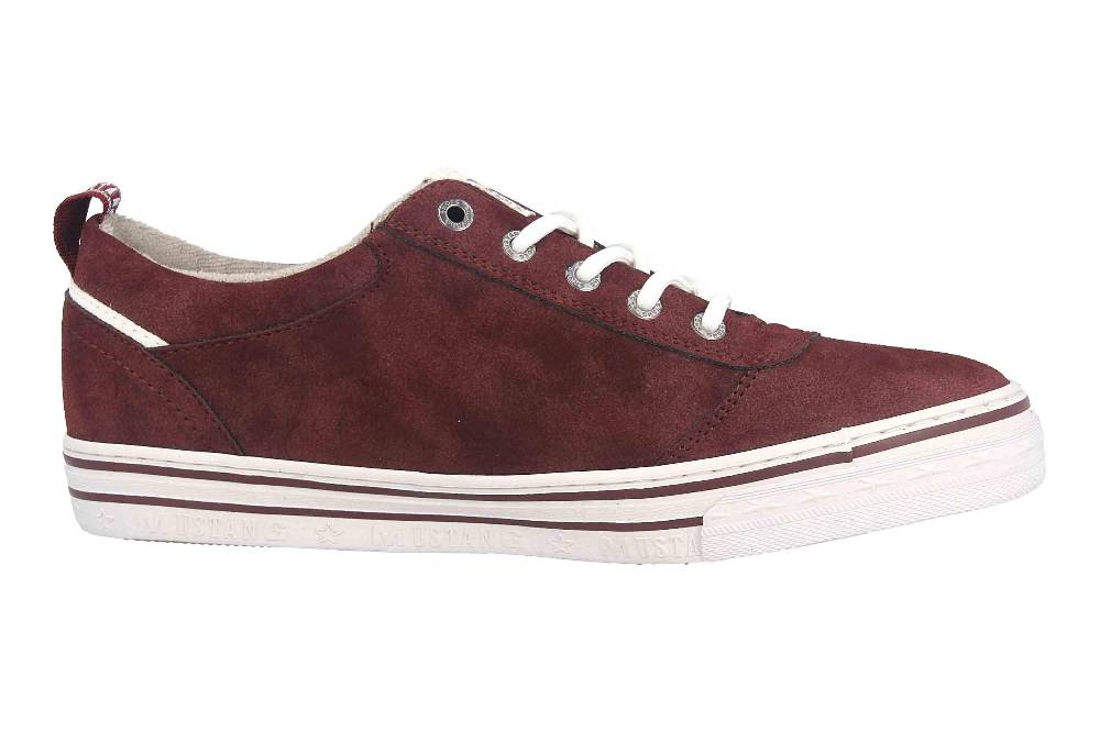 Mustang Shoes Sneaker in Übergrößen Bordeaux 1354-312-55 große Damenschuhe Kostenloser Versand international