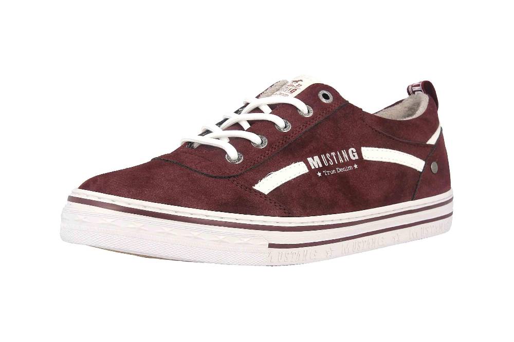 Mustang Shoes Sneaker in Übergrößen Bordeaux 1354-312-55 große Damenschuhe Kostenloser Versand international