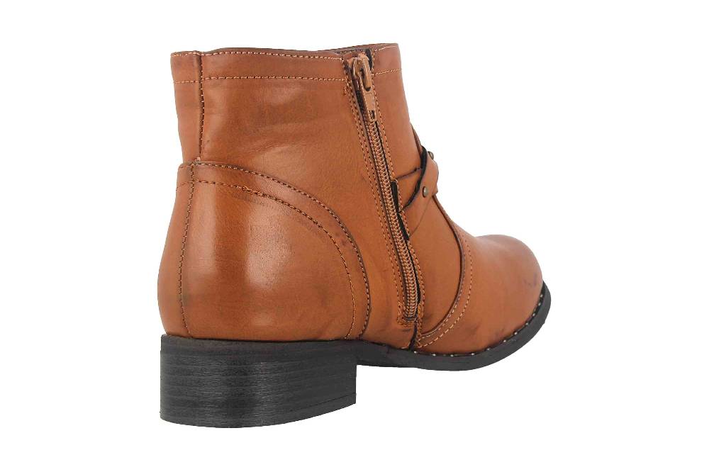 Fitters Footwear Shannon Stiefeletten in Übergrößen Braun 2.239201 Brandy große Damenschuhe Online