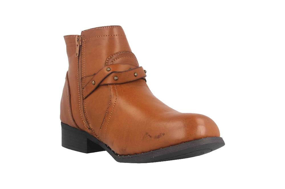 Fitters Footwear Shannon Stiefeletten in Übergrößen Braun 2.239201 Brandy große Damenschuhe Online