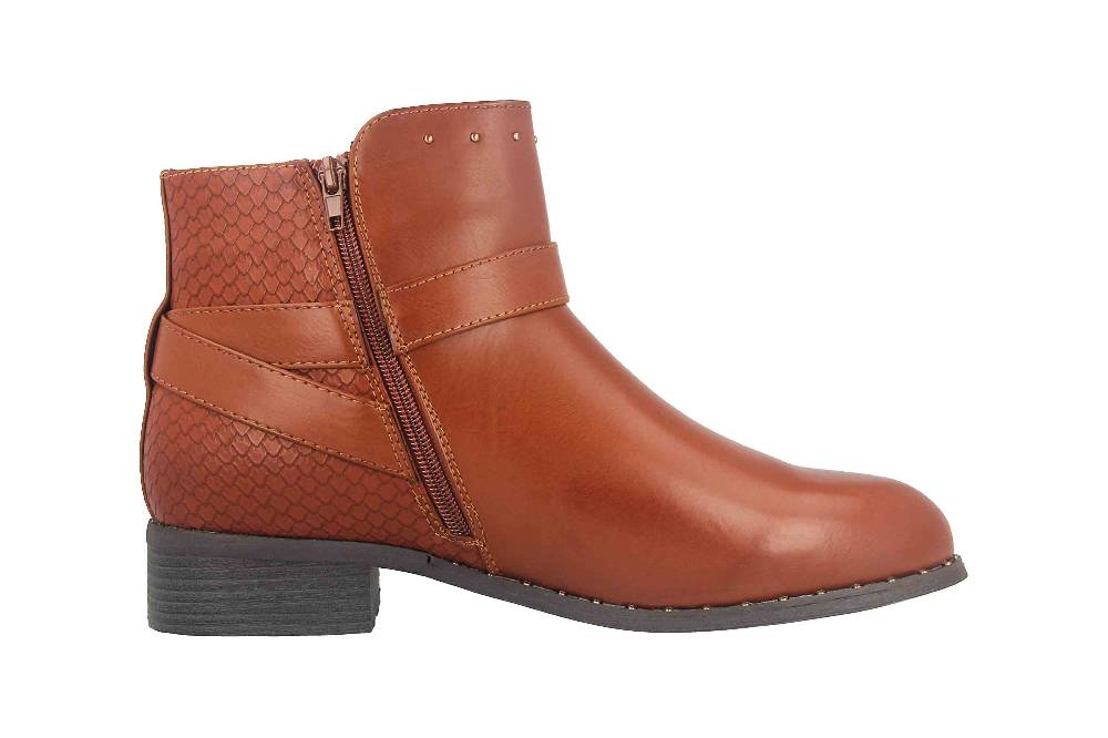 Fitters Footwear Alma Stiefeletten in Übergrößen Braun 2.239210 Brandy große Damenschuhe Outlet
