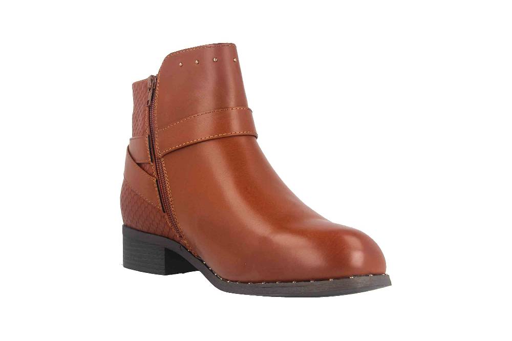 Fitters Footwear Alma Stiefeletten in Übergrößen Braun 2.239210 Brandy große Damenschuhe Outlet