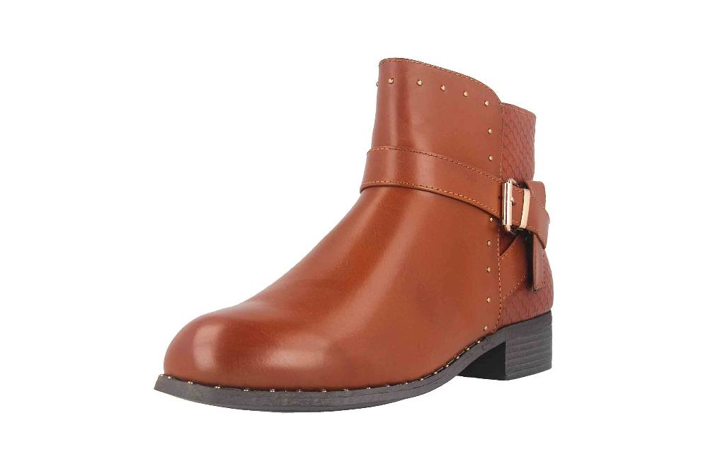 Fitters Footwear Alma Stiefeletten in Übergrößen Braun 2.239210 Brandy große Damenschuhe Outlet