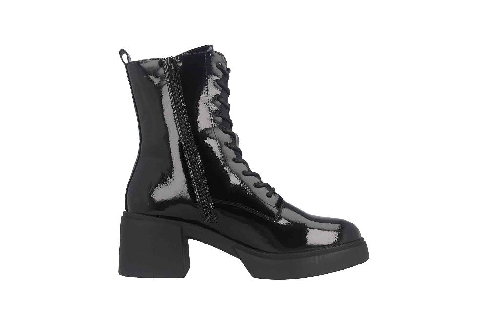 Fitters Footwear Tiana Stiefeletten in Übergrößen Schwarz 2TT0300201 Black Patent große Damenschuhe Hotsell