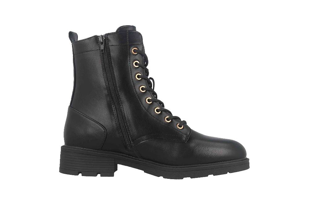 Fitters Footwear Angela Stiefeletten in Übergrößen Schwarz 2AA0380202 Black große Damenschuhe Günstiger Verkauf