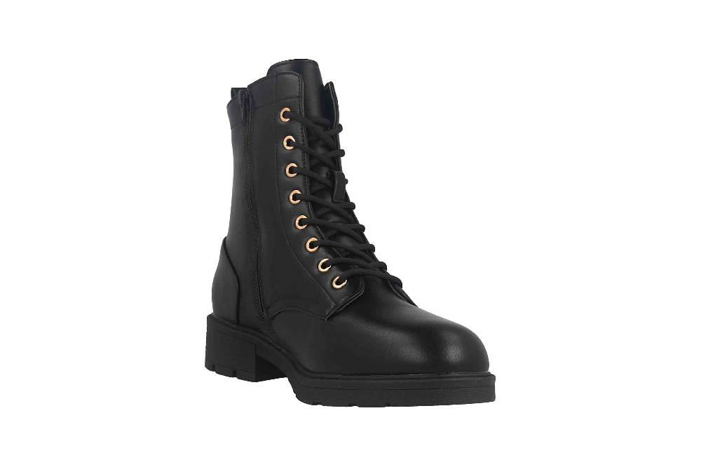 Fitters Footwear Angela Stiefeletten in Übergrößen Schwarz 2AA0380202 Black große Damenschuhe Günstiger Verkauf