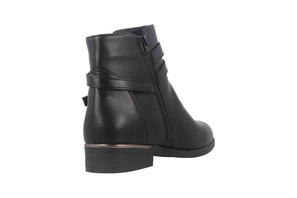 Fitters Footwear Sina Stiefeletten in Übergrößen Schwarz 2AA0211306 Black große Damenschuhe Blitzverkäufe