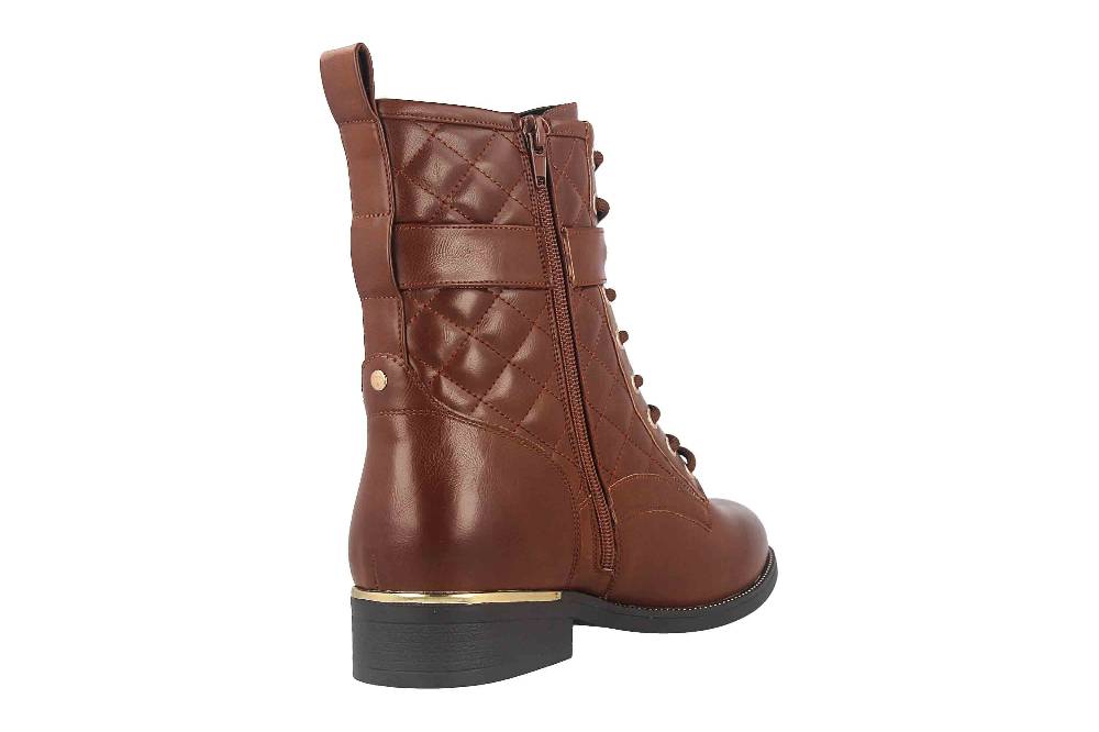 Fitters Footwear Kata Stiefeletten in Übergrößen Braun 2AA0210203 Cognac große Damenschuhe Kostenloser Versand