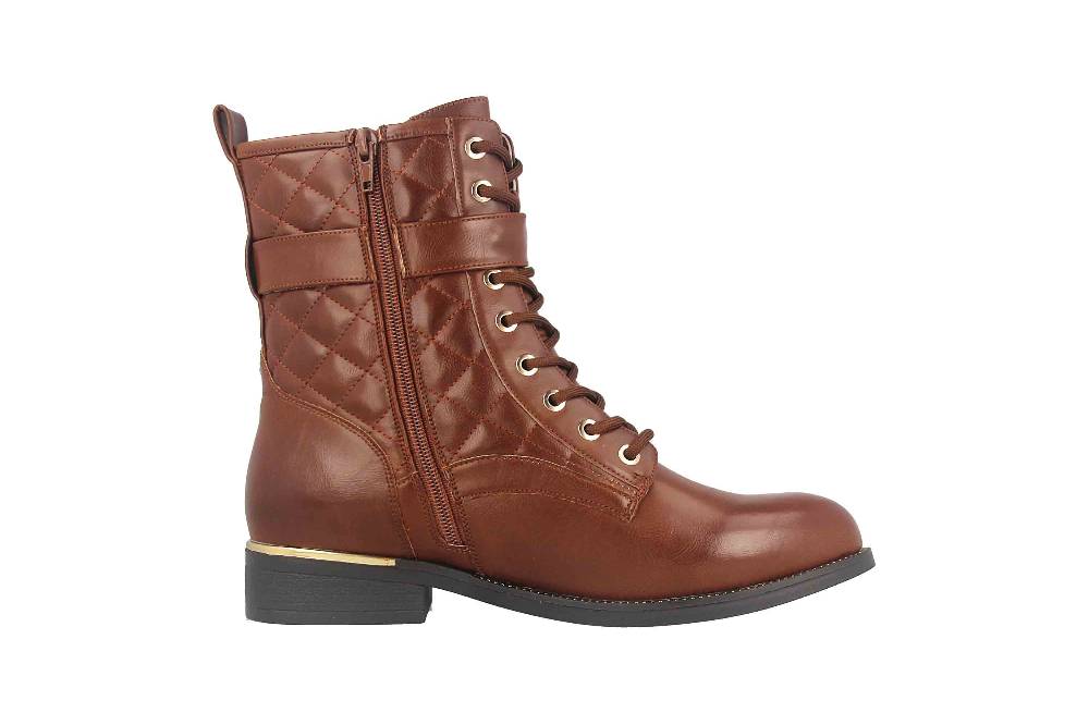 Fitters Footwear Kata Stiefeletten in Übergrößen Braun 2AA0210203 Cognac große Damenschuhe Kostenloser Versand