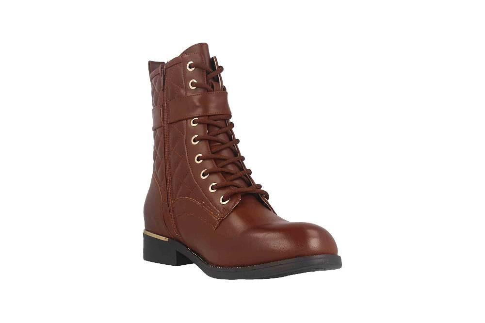 Fitters Footwear Kata Stiefeletten in Übergrößen Braun 2AA0210203 Cognac große Damenschuhe Kostenloser Versand