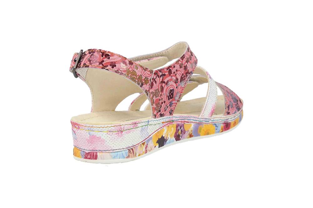 Laura Vita Sandalen in Übergrößen Mehrfarbig BRCUELO 06 Cerise große Damenschuhe Rabatt