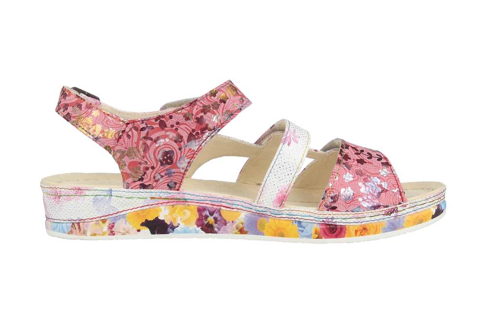 Laura Vita Sandalen in Übergrößen Mehrfarbig BRCUELO 06 Cerise große Damenschuhe Rabatt