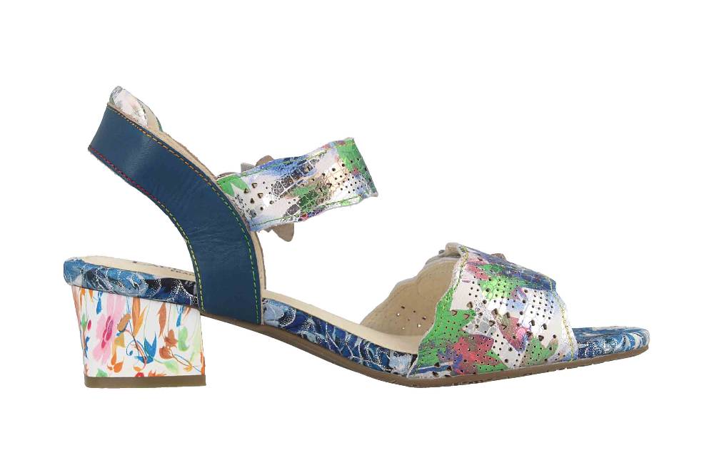 Laura Vita Sandaletten in Übergrößen Mehrfarbig HUCBIO 05 Bleu große Damenschuhe Osterangebot