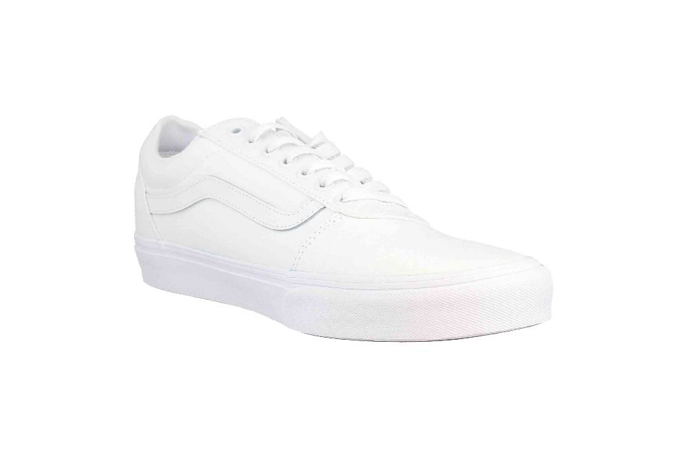 VANS MN Ward CANVAS (Canvas) white/white Sneaker in Übergrößen Weiß VN0A38DM7HN1 große Herrenschuhe Lagerräumung