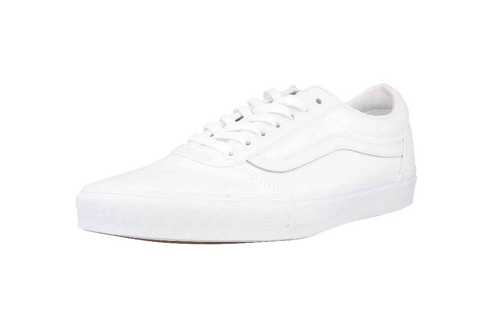 VANS MN Ward CANVAS (Canvas) white/white Sneaker in Übergrößen Weiß VN0A38DM7HN1 große Herrenschuhe Lagerräumung
