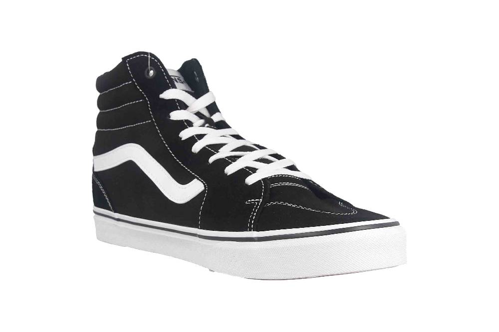 VANS MN Filmore Hi (Suede/Canvas) black/white Sneaker in Übergrößen Schwarz VN0A5HZLIJU1 große Herrenschuhe Top Angebot