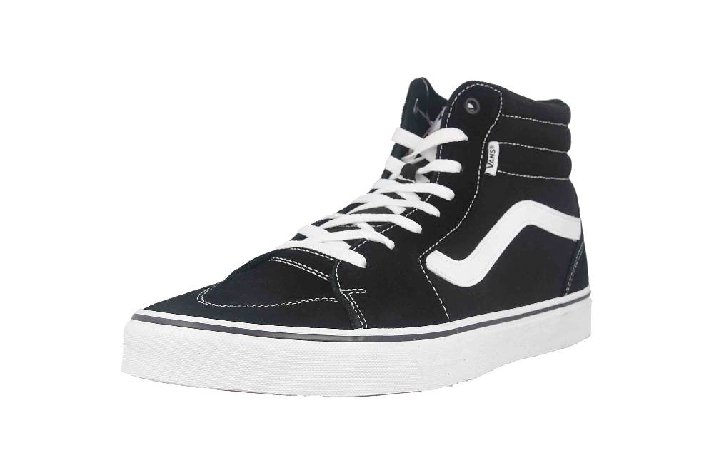VANS MN Filmore Hi (Suede/Canvas) black/white Sneaker in Übergrößen Schwarz VN0A5HZLIJU1 große Herrenschuhe Top Angebot