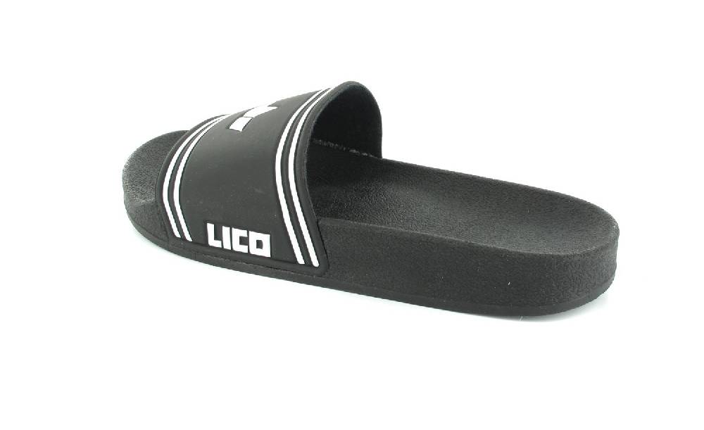 Lico Badesandalen in Übergrößen Schwarz 430009 / 430011 große Herrenschuhe Günstig kaufen
