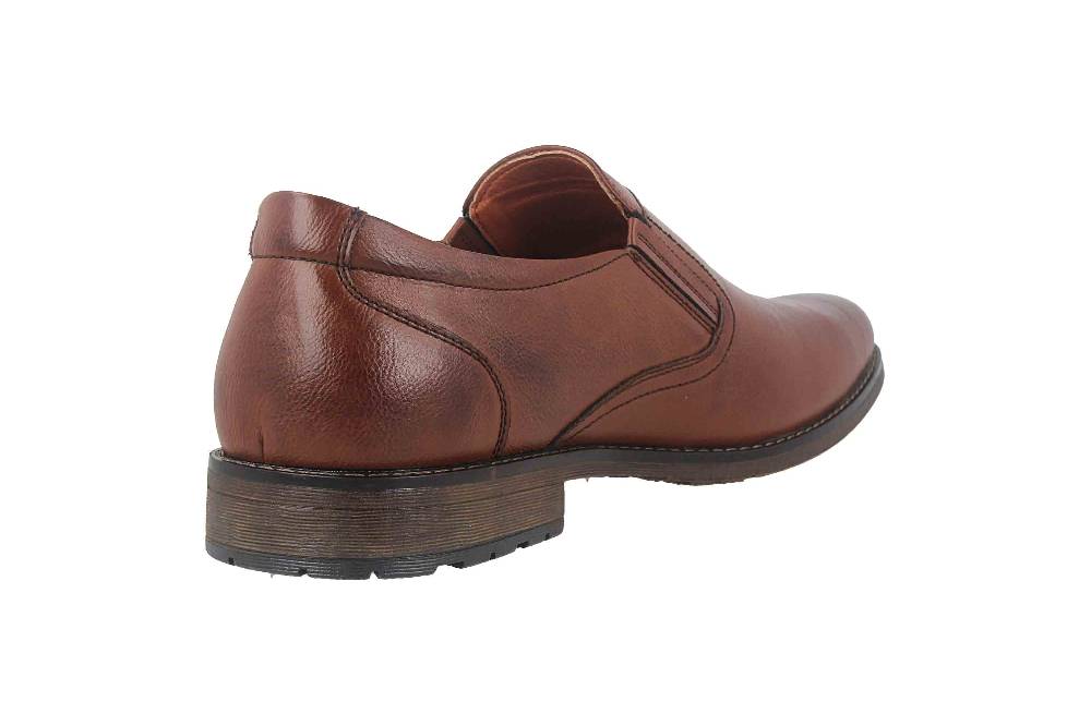 Mavins Slipper in Übergrößen Braun 3HH0181801 3300 Cognac PU große Herrenschuhe Versandkostenfrei