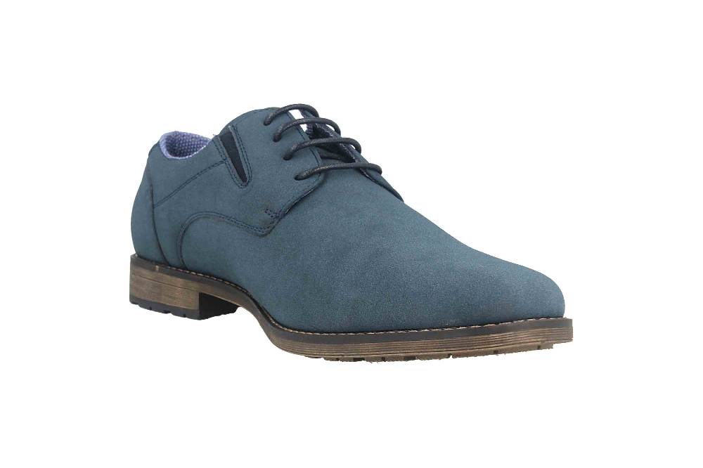 Mavins Halbschuhe in Übergrößen Blau 3HH0180302 4100 Navy PU Nubuck große Herrenschuhe Flash Sale