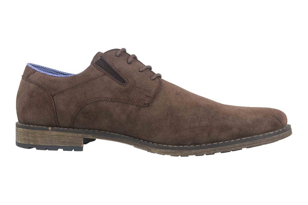 Mavins Halbschuhe in Übergrößen Braun 3HH0180302 3500 D.Brown PU Nubuck große Herrenschuhe Online Shopping