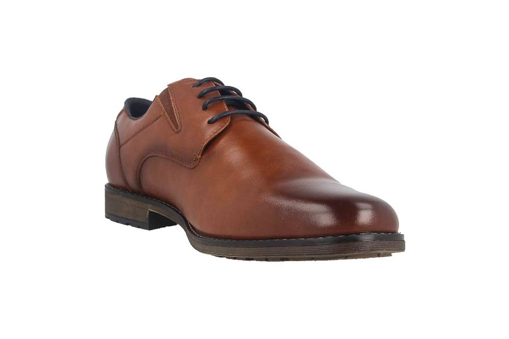 Mavins Halbschuhe in Übergrößen Braun 3HH0180301 3300 Cognac PU große Herrenschuhe Preisnachlass