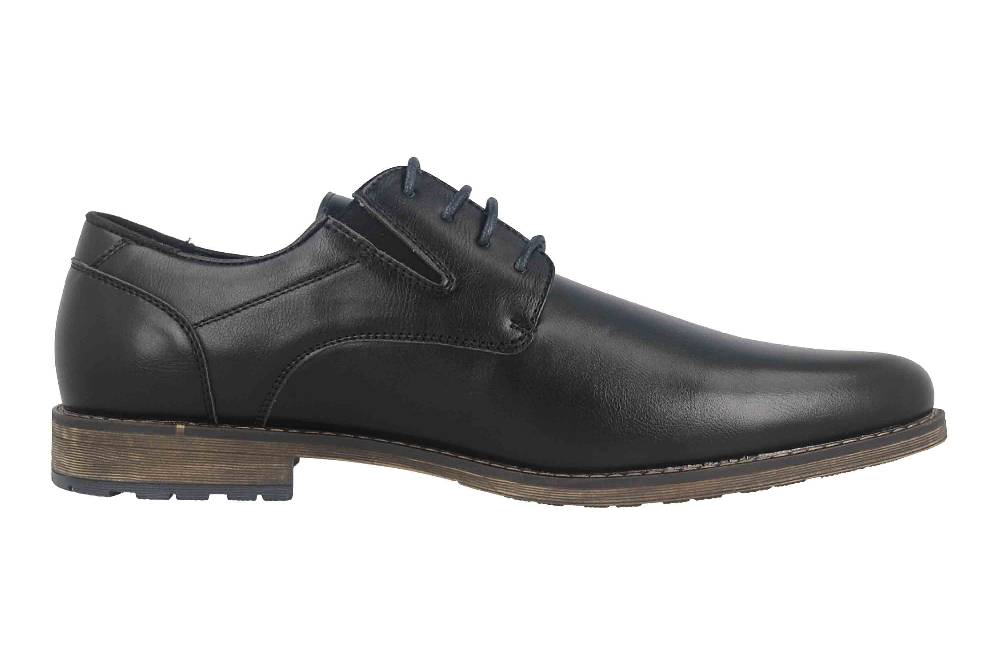 Mavins Halbschuhe in Übergrößen Schwarz 3HH0180301 2100 Black PU große Herrenschuhe Saisonschlussverkauf