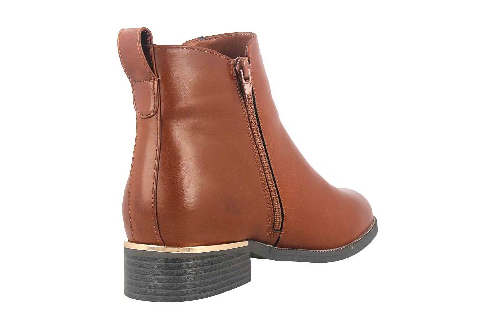 Fitters Footwear Stiefeletten in Übergrößen Braun 2232637 Paula Brandy große Damenschuhe Sonderangebot der Fabrik