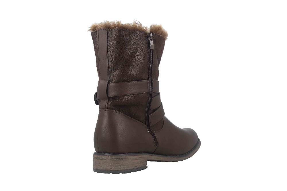 Fitters Footwear Kata Stiefeletten in Übergrößen Braun 2AA0210203 Cognac große Damenschuhe 50% Rabatt mit kostenlosem Versand