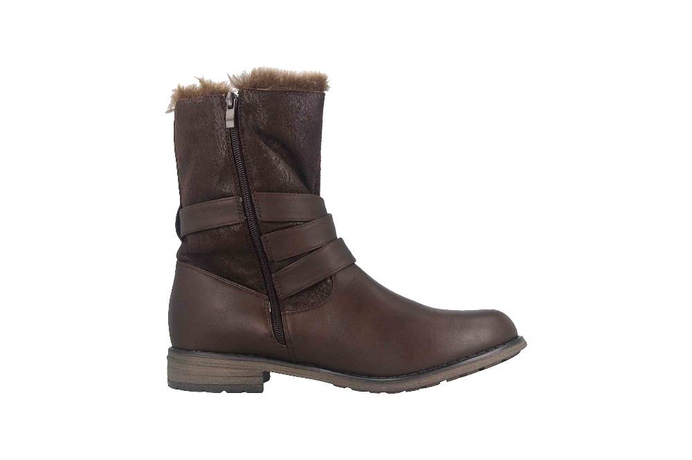 Fitters Footwear Kata Stiefeletten in Übergrößen Braun 2AA0210203 Cognac große Damenschuhe 50% Rabatt mit kostenlosem Versand
