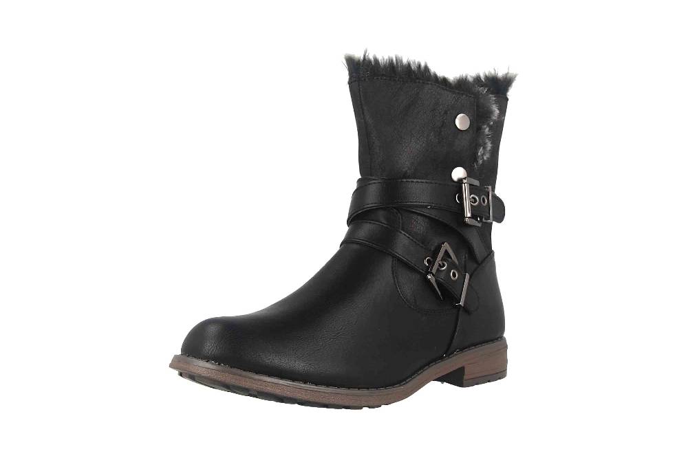 Fitters Footwear Stiefeletten in Übergrößen Schwarz 2374202 Nicole Black große Damenschuhe Clearance-Verkauf