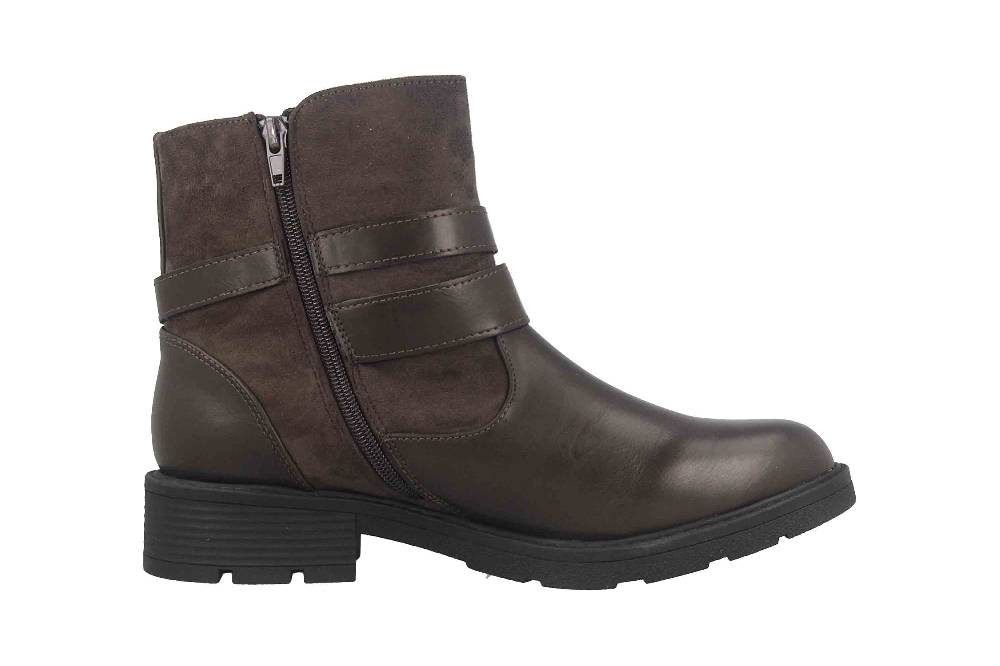 Fitters Footwear Stiefeletten in Übergrößen Grau 2237218 Laia Grey große Damenschuhe Fabrikladen