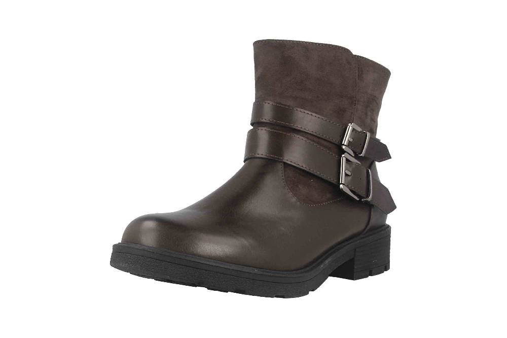 Fitters Footwear Stiefeletten in Übergrößen Grau 2237218 Laia Grey große Damenschuhe Fabrikladen