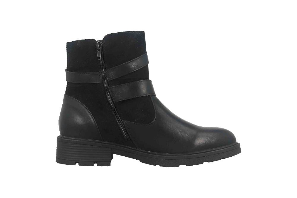 Fitters Footwear Stiefeletten in Übergrößen Schwarz 2237218 Laia Black große Damenschuhe Begrenzt auf 3 Tage