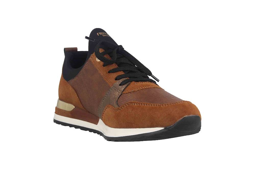 Remonte Sneaker in Übergrößen Braun R2549-24 große Damenschuhe zollfrei