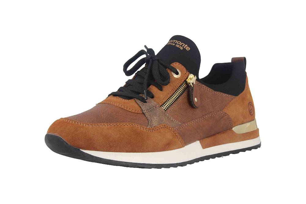 Remonte Sneaker in Übergrößen Braun R2549-24 große Damenschuhe zollfrei