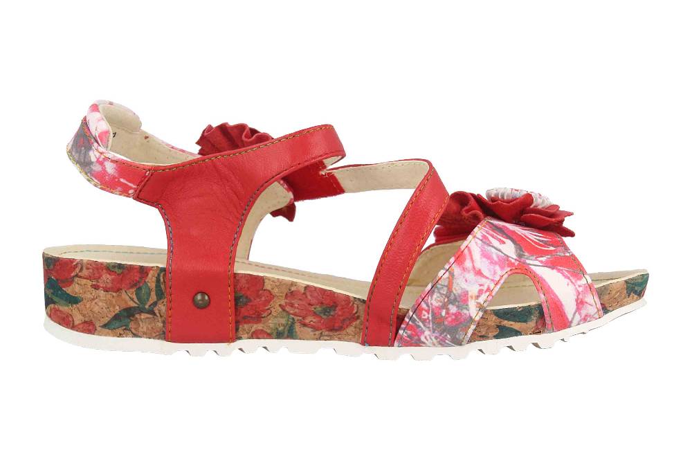 Laura Vita Sandalen in Übergrößen Mehrfarbig BRCYANO 68 Rouge große Damenschuhe Verkauf