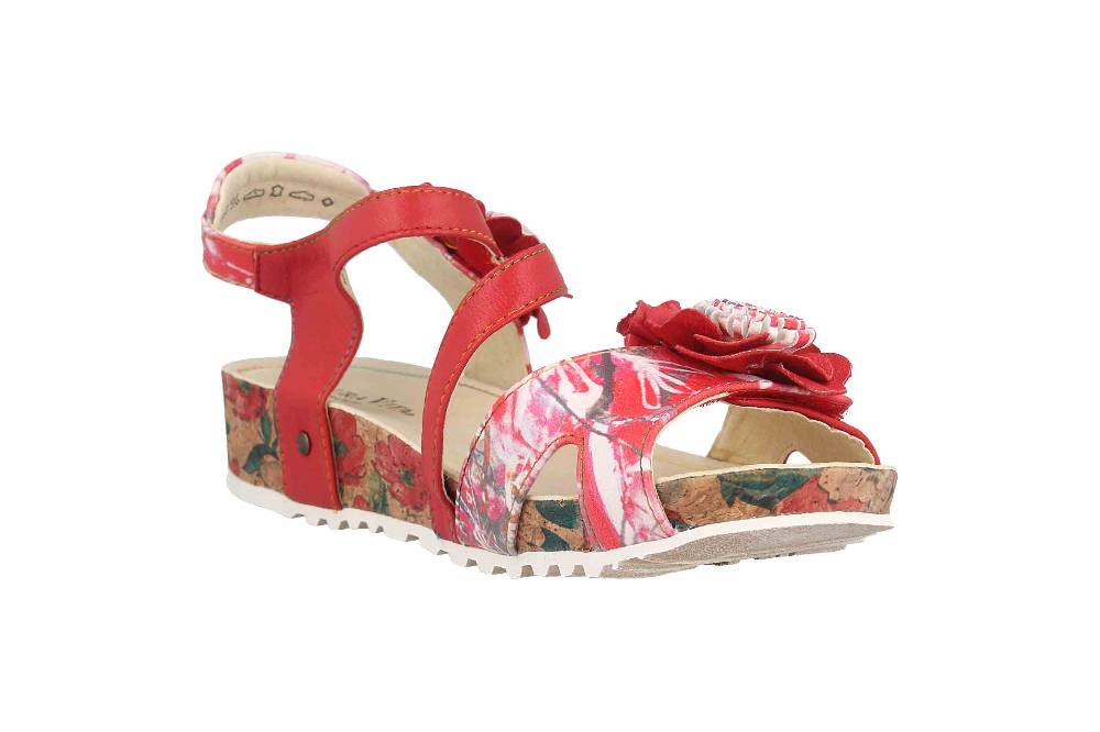 Laura Vita Sandalen in Übergrößen Mehrfarbig BRCYANO 68 Rouge große Damenschuhe Verkauf