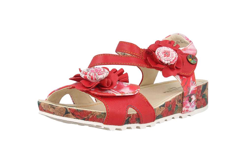 Laura Vita Sandalen in Übergrößen Mehrfarbig BRCYANO 68 Rouge große Damenschuhe Verkauf