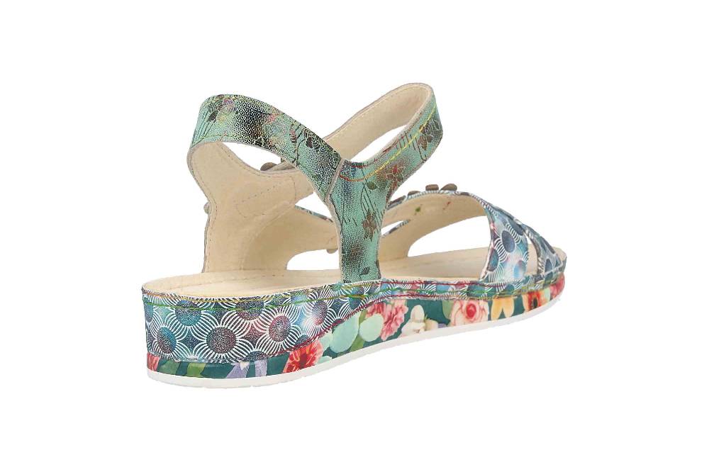 Laura Vita Sandalen in Übergrößen Mehrfarbig BRCUELO 81 Kaki große Damenschuhe im Angebot