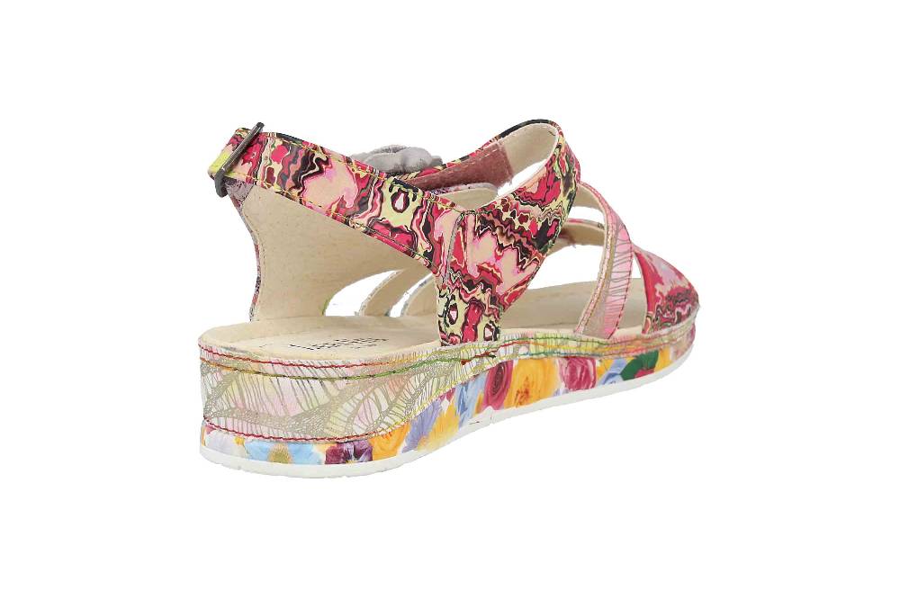 Laura Vita Sandalen in Übergrößen Mehrfarbig BRCUELO 06 Peche große Damenschuhe Schlussverkauf