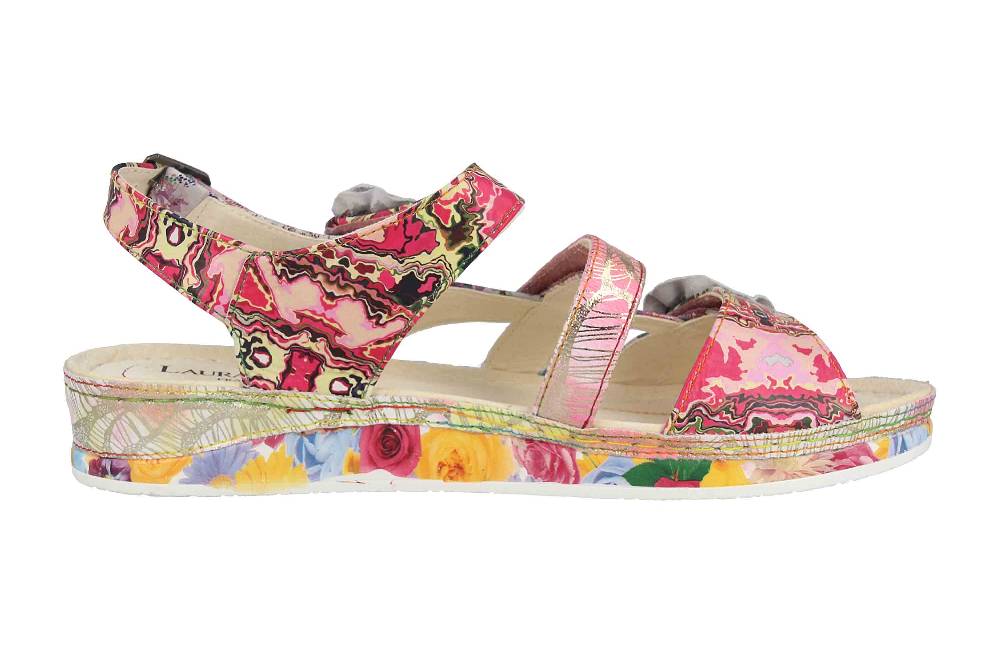 Laura Vita Sandalen in Übergrößen Mehrfarbig BRCUELO 06 Peche große Damenschuhe Schlussverkauf