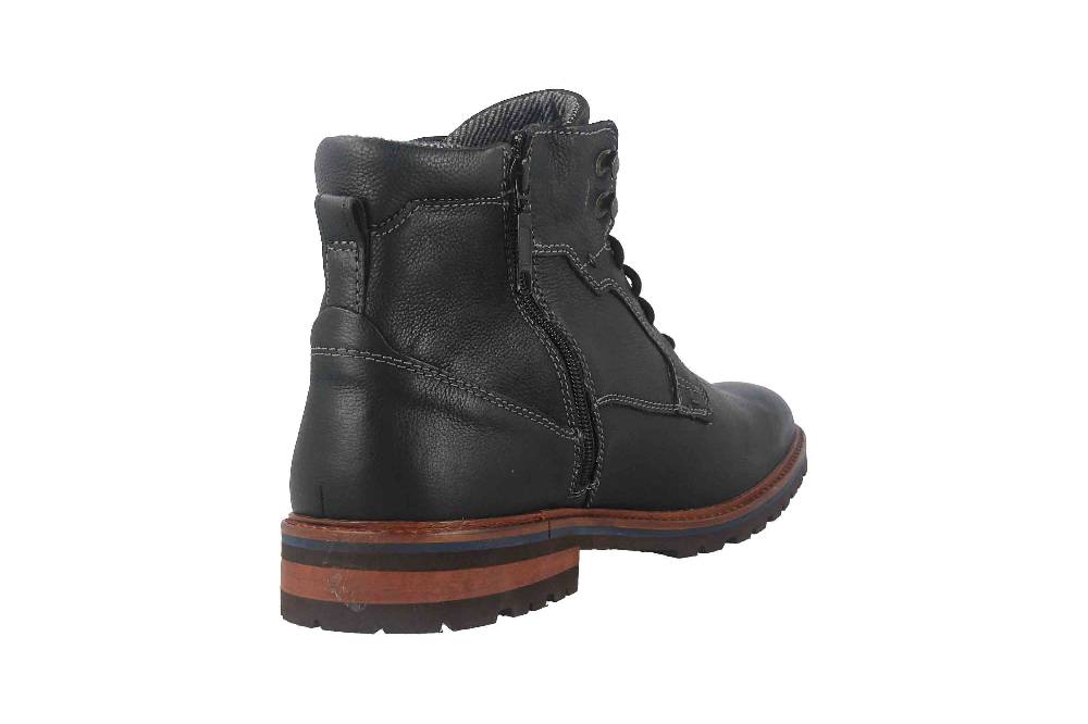 Fretz Men Milano Boots in Übergrößen Schwarz 6331.9712-51 große Herrenschuhe Muttertagsangebot