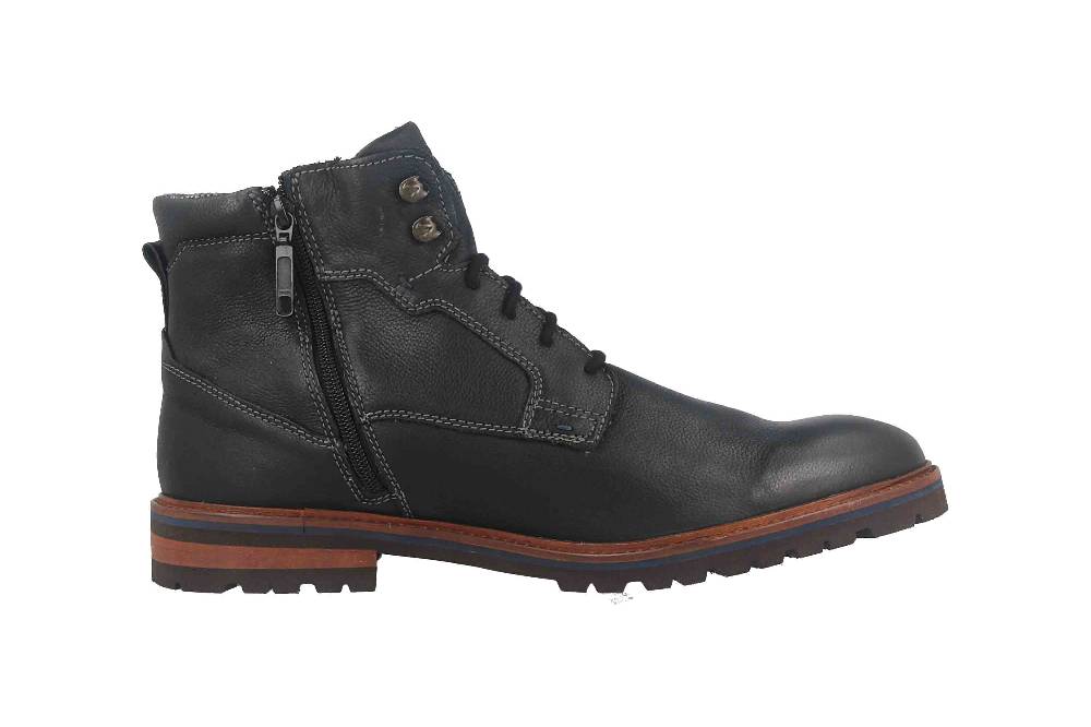Fretz Men Milano Boots in Übergrößen Schwarz 6331.9712-51 große Herrenschuhe Muttertagsangebot