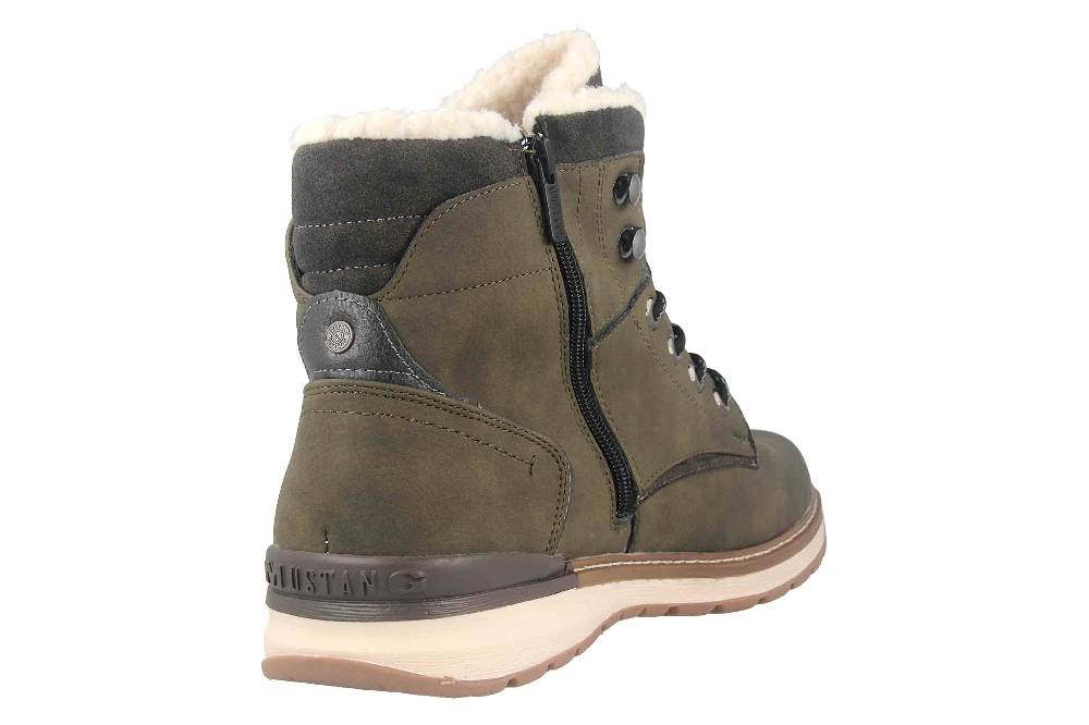 Mustang Shoes Boots in Übergrößen Grün 4141-604-770 große Herrenschuhe Neueste Mode