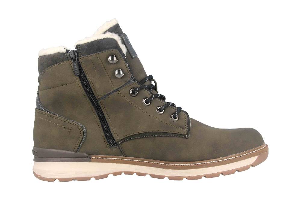 Mustang Shoes Boots in Übergrößen Grün 4141-604-770 große Herrenschuhe Neueste Mode